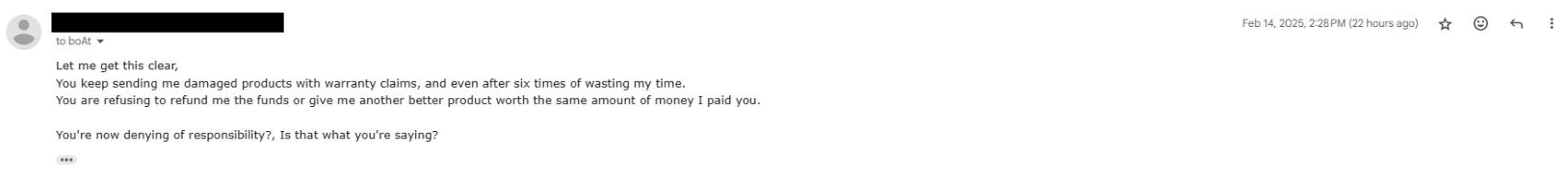Third email sent on February 13, 2025